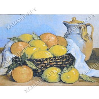 Гобеленовая картина 50х70 "Натюрморт с лимонами"