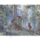 Гобеленовая картина 70х108 "Утро в сосновом лесу"