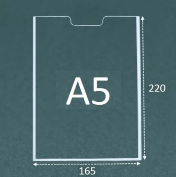 Настенный самоклеющийся карман А5 (Вертикальный) из ПЭТ