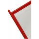 Перекидная система напольная прямая 140 см., А4 (10 рамок) Красный